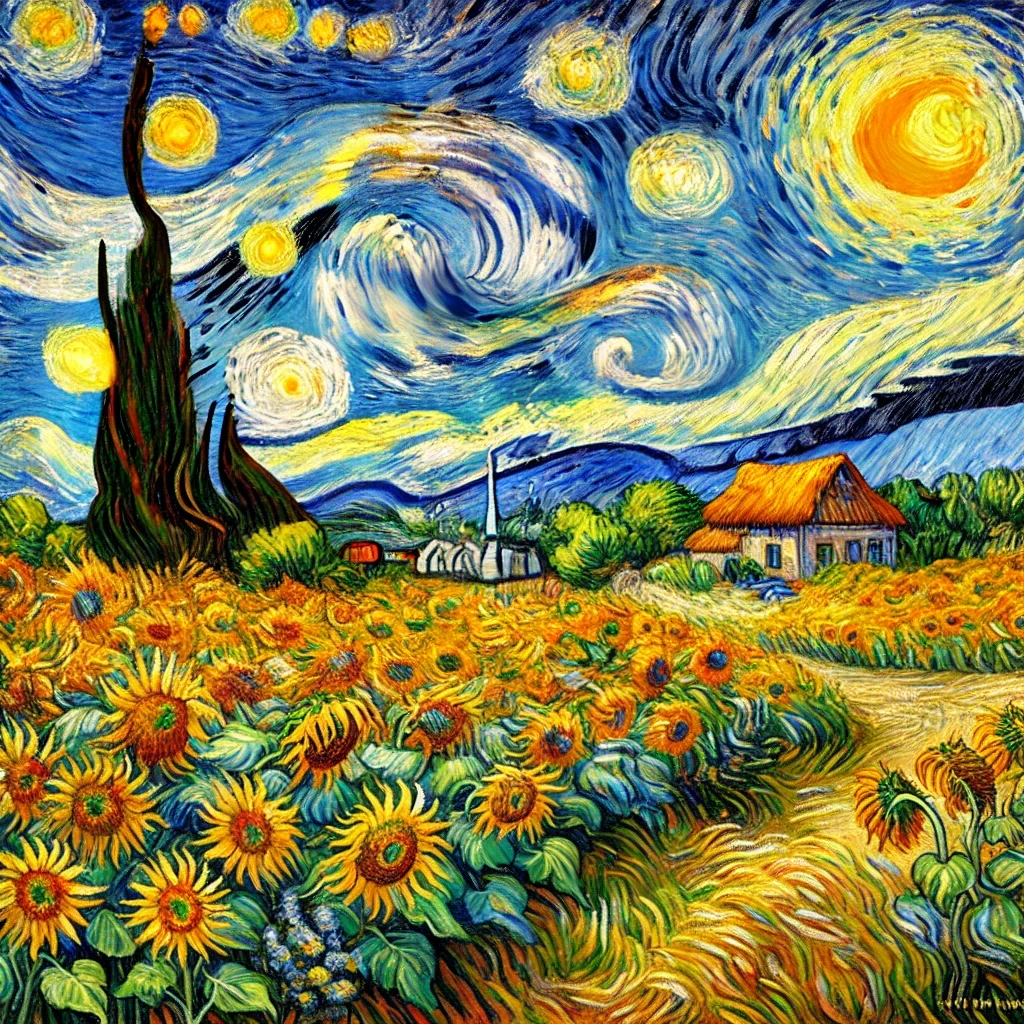 Van Gogh Countryside Painting